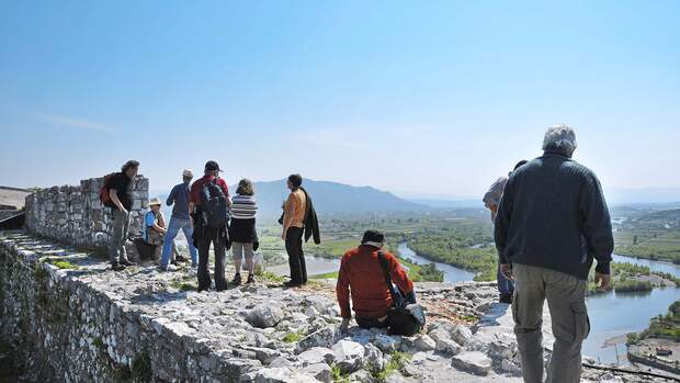1479 nach langer Belagerung von den Osmanen eingenommen: Burg Rozafa auf einem Hügel bei Shkoder.