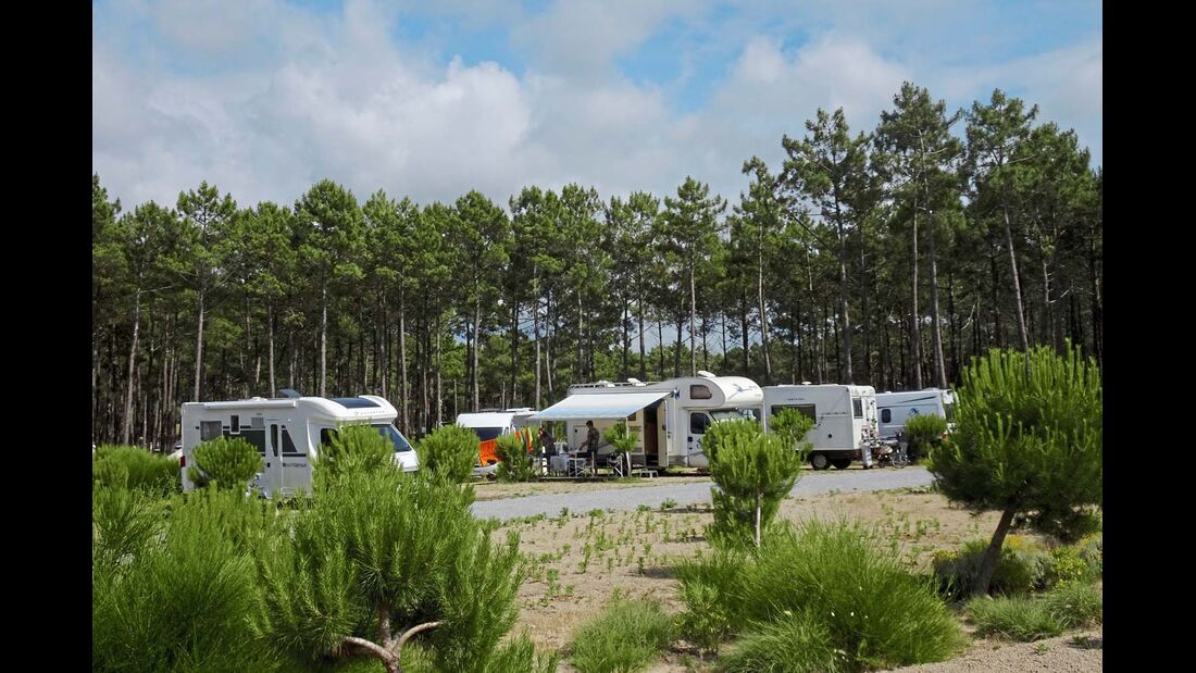 Aire Camping Car in Saint-Girons-Plage
