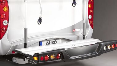 Alko zeigt auf dem Caravan Salon den Lastenträger backpack 150, der am Chassis befestigt 150 Kilogramm Nutzlast aufnimmt. 