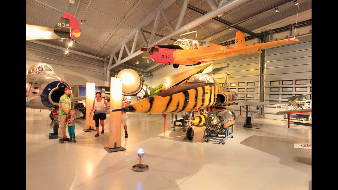 Alle Flugzeugtypen, sowohl zivile als auch militärische, zeigt ansprechend aufbereitet das „Norsk Luftfartsmuseum“ in Bodø.