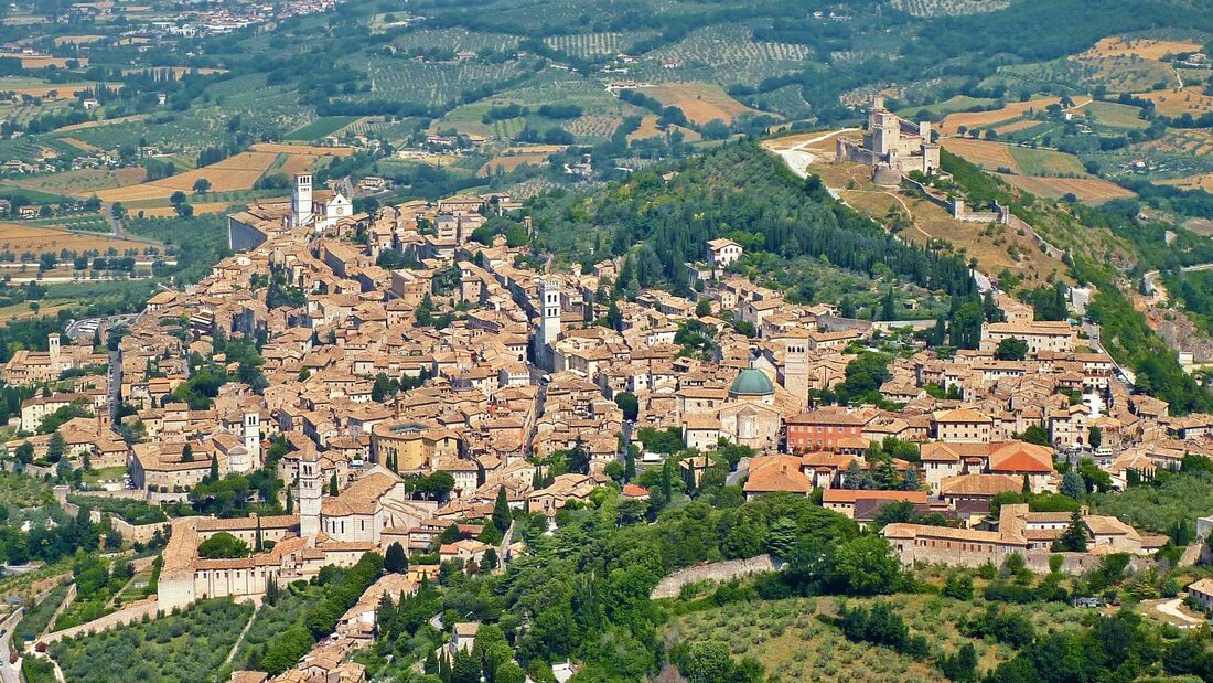 Assisi: Der Geburtsort des Heiligen Franziskus zählt dank seinem mittelalterlichen Stadtbild zum Unesco-Weltkulturerbe.