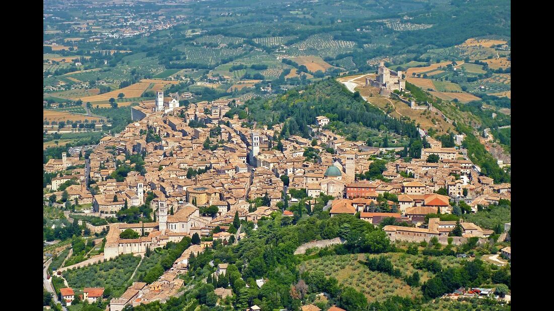 Assisi: Der Geburtsort des Heiligen Franziskus zählt dank seinem mittelalterlichen Stadtbild zum Unesco-Weltkulturerbe.