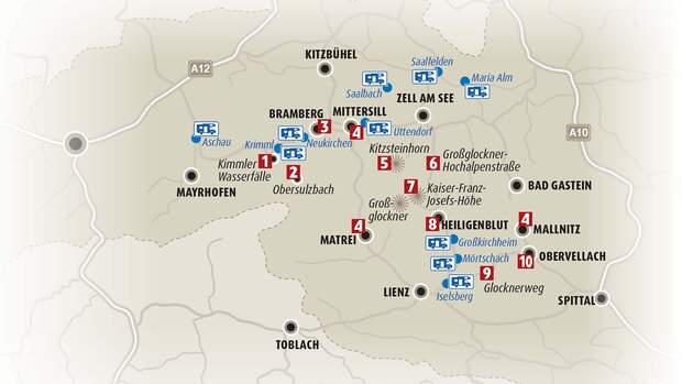Atemberaubende Aussichtspunkte, idyllische Wander- und Radwege und spannende Gletschertouren erwarten Urlauber im Nationalpark Hohe Tauern.