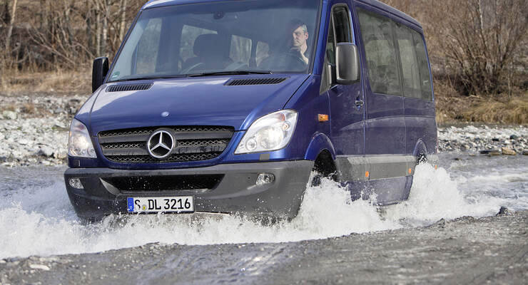 Auf dem Messestand in Halle 16 stehen fünf Exponate: Viano FUN, zwei Marco Polo EDITION und zwei Sprinter Fahrgestelle.