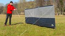 Aufbau Windschutz