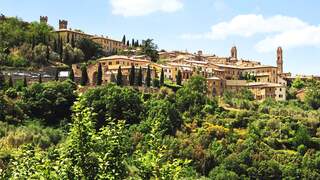 Aussicht auf das Weinsstädtchen Montalcino