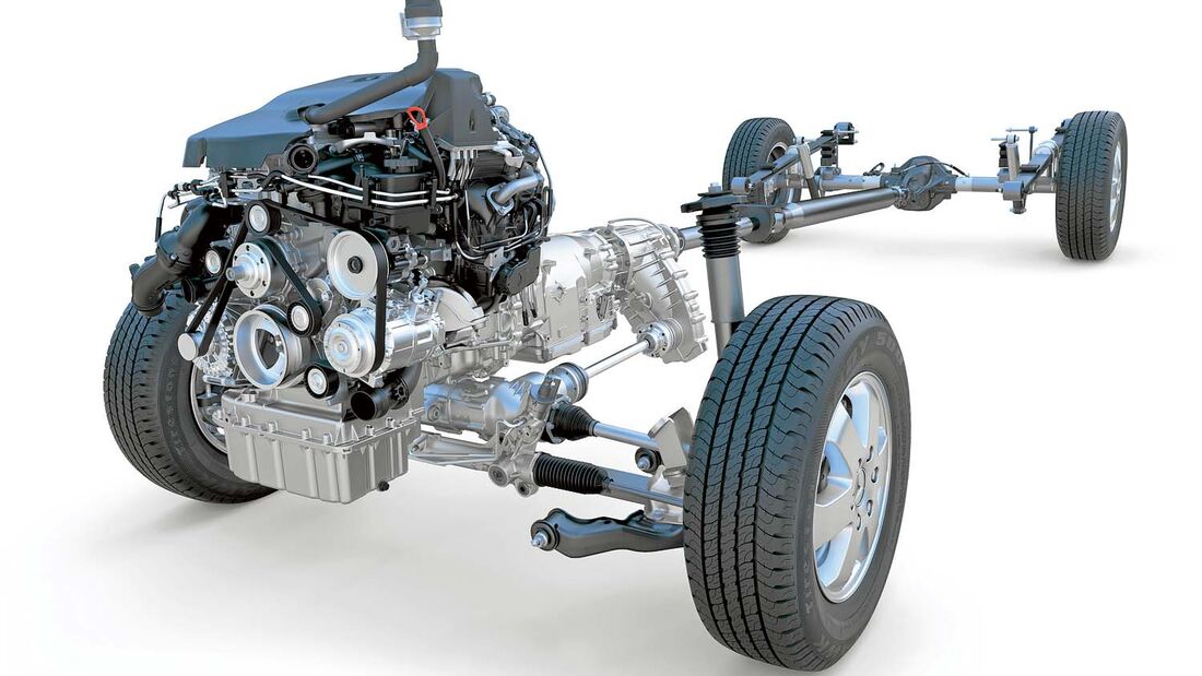 Beim 4x4 von Mercedes verteilt das 4ETS das Antriebsmoment durch Bremseingriff.