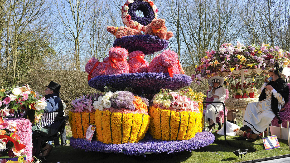 Blumenkorso in den Niederlanden