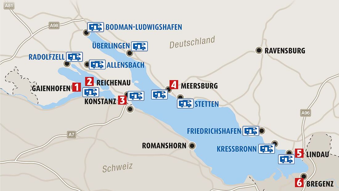 Bodensee - die Region im Überblick 
