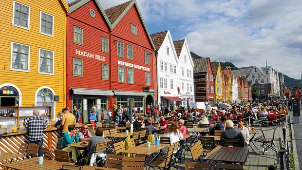 Bryggen-Viertel Bergen Norwegen