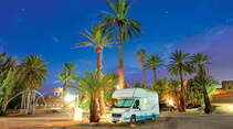 Camping Kasbah Palmeraie im Draa-Tal in Suedmarokko.