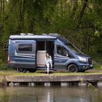 Campingbus, Außenansicht, Wasser, Vanlife