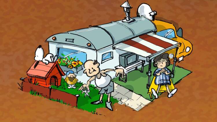 Cartoon Camper-Typen