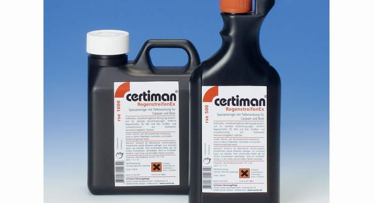 Certiman-RegenstreifenEx soll selbst starke Verschmutzungen beseitigen, ohne einen Grauschleier zu hinterlassen
