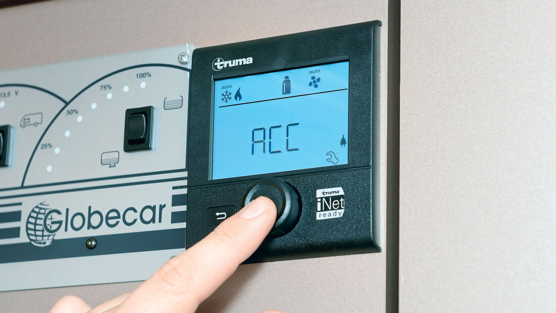 Das Bedienteil CP-Plus wurde für das iNet-System mit einer Klimaautomatik ausgestattet.