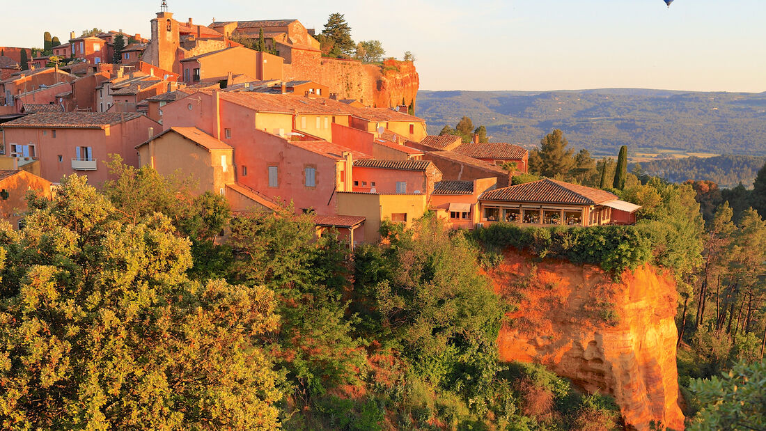 Das Dorf Roussillon in der Provence