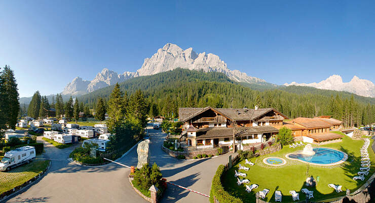 Das Grandhotel unter den Wintercampingplaetzen.