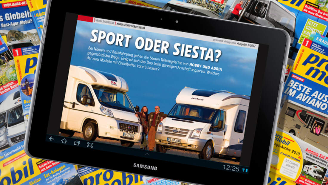 Das neue promobil-eMagazine für Android Tablets 