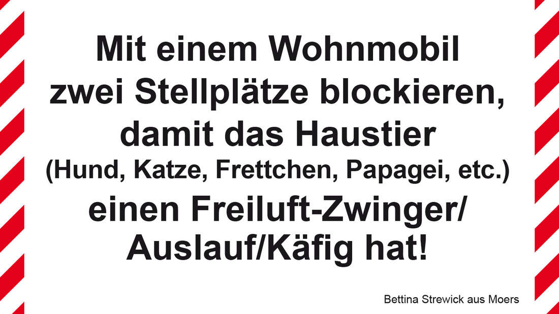 Das sollte man auf dem Stellplatz nicht tun!