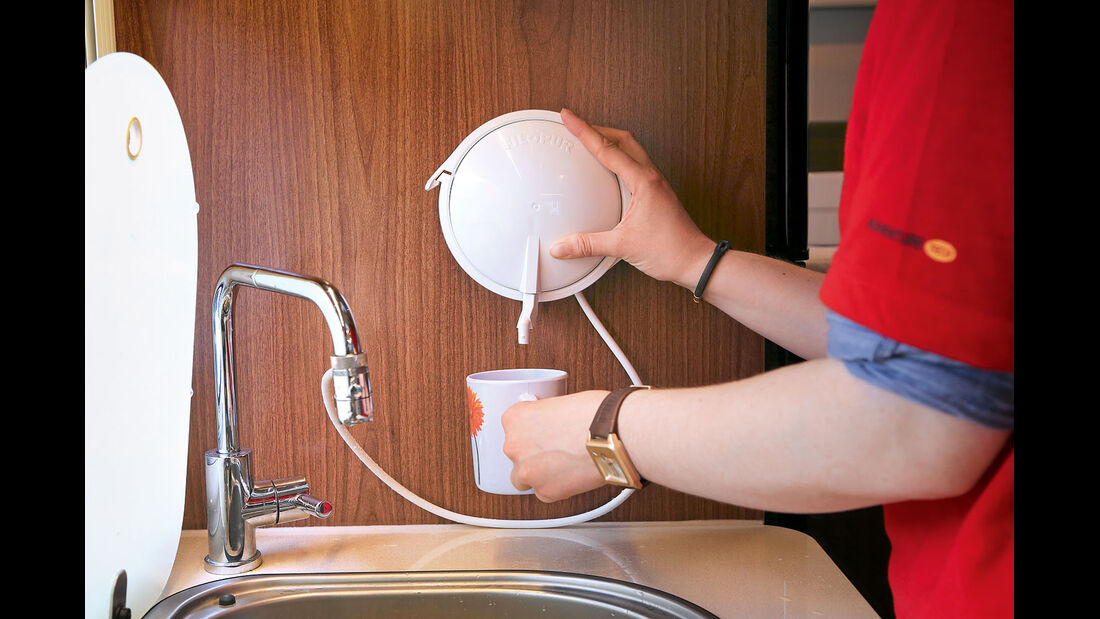 Die Wasseraufbereitung erfordert einen nur minimalen Installationsaufwand.