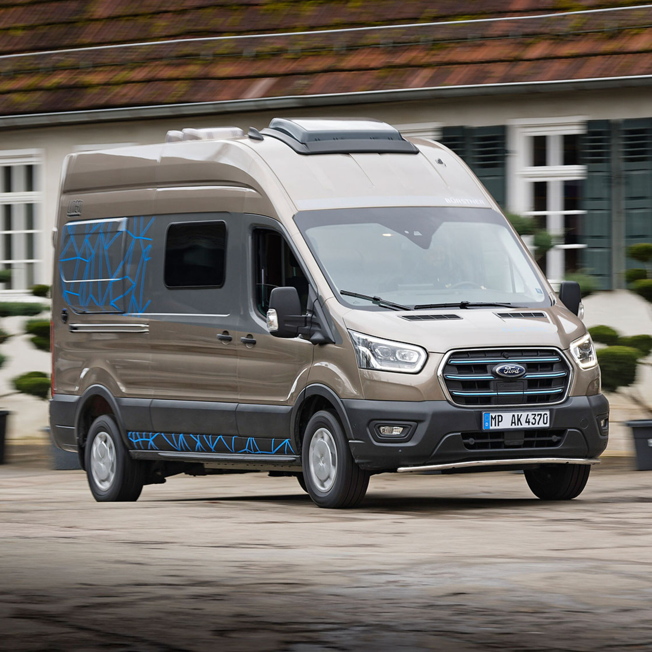 Bürstner creates the first electric camper van atop a Ford E-Transit