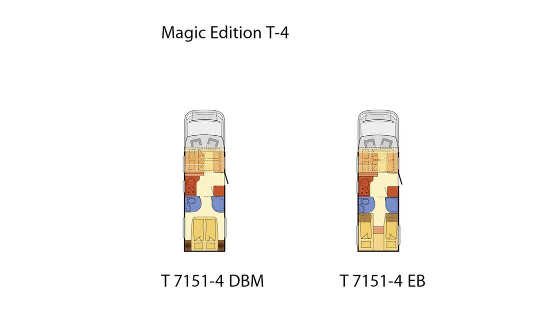 Ein Teilintegrierter mit Hubbett rundet das Portfolio der Magic Edition ab. Es stehen zwei Grundrisse zur Verfügung.