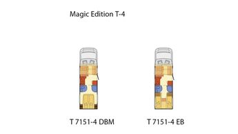 Ein Teilintegrierter mit Hubbett rundet das Portfolio der Magic Edition ab. Es stehen zwei Grundrisse zur Verfügung.
