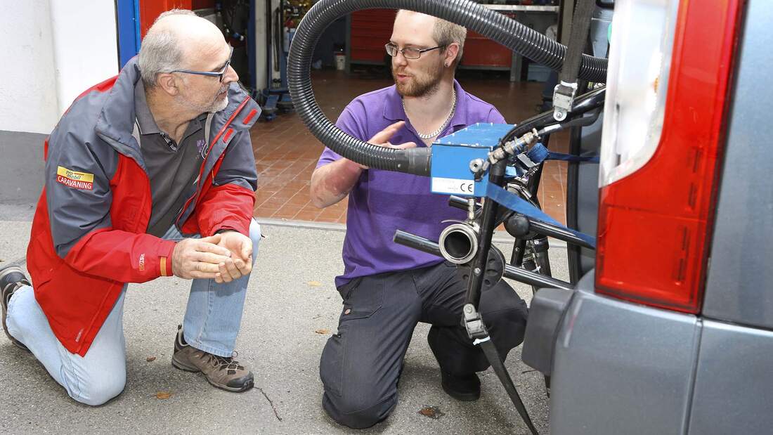 Emissions-Test für Wohnmobile