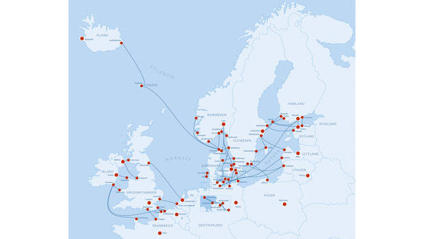 Fährverbindungen im Norden
