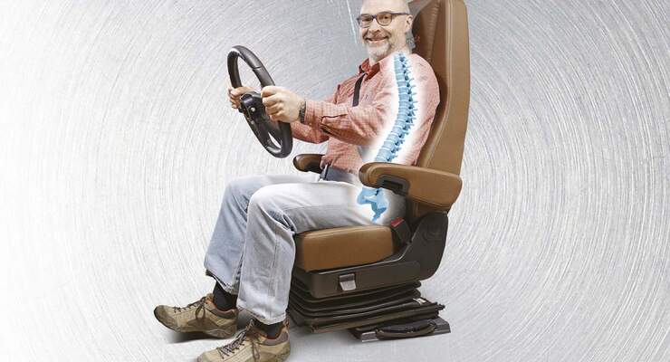 Fahrersitz Seitenansicht