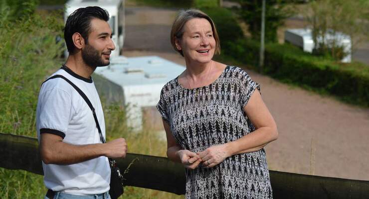 Flüchtlinge auf dem Campingplatz Taunuscamp