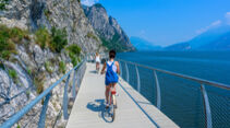 Gardasee, Radweg-Stück bei Limone 