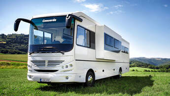 Gemeinsam mit Concorde hat der InterCaravaning-Fachhändler Niesmann Caravaning den ersten Centurion Liner mit Slide-Out entwickelt.