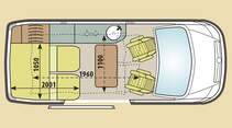 Grundriss Mercedes Marco Polo