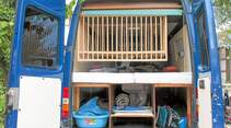 Heckansicht Campingbus Ben