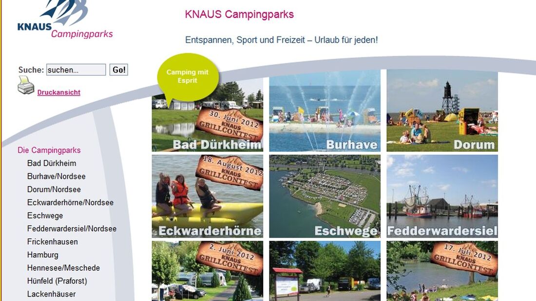 Helmut Knaus KG Campingparks übernimmt Anfang 2013 erstmals eine Anlage an der Mosel und hat dann 19 Anlagen im Programm.