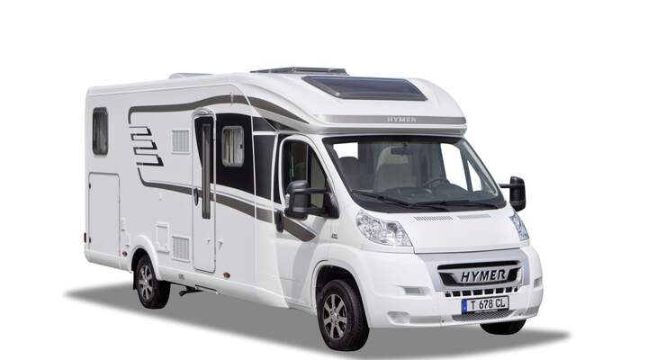 Hymer zeigt die neuen teilintegrierten Baureihen Tramp CL, Compact und den integrierten Hymermobil B-StarLight.