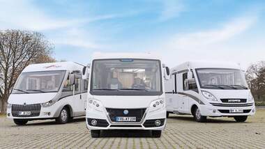 Integrierte Carthago Chic C-Line, Knaus Sun i und Hymer B 678 Premium Line