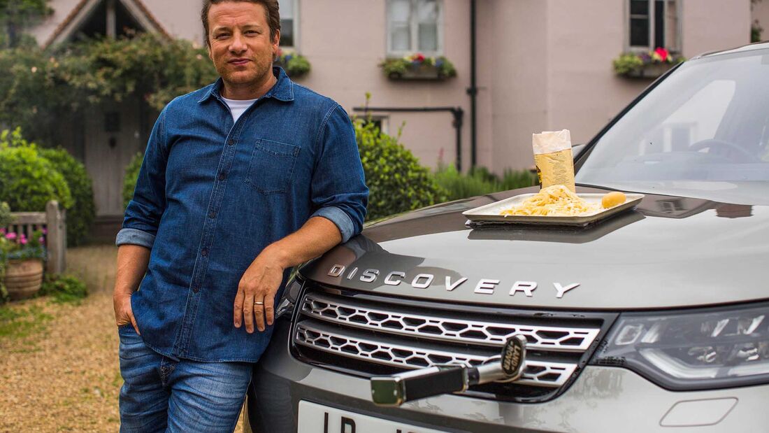 Jamie Olivers Land Rover Discovery als mobile Küche