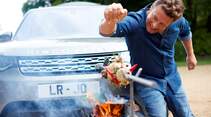 Jamie Olivers Land Rover Discovery als mobile Küche