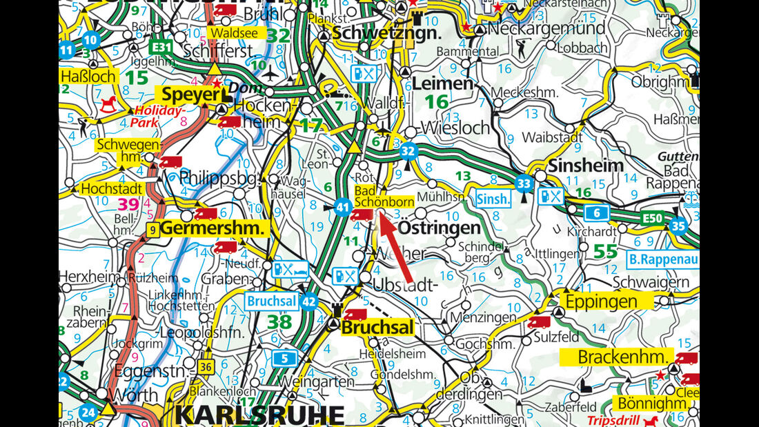 Karte Bad Schoenborn