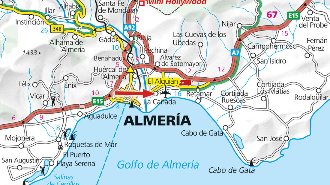 Karte El Alquian