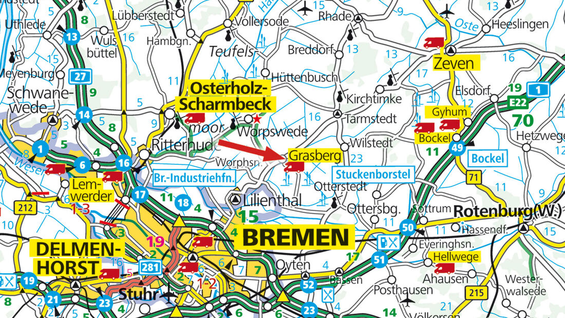 Karte Grasberg