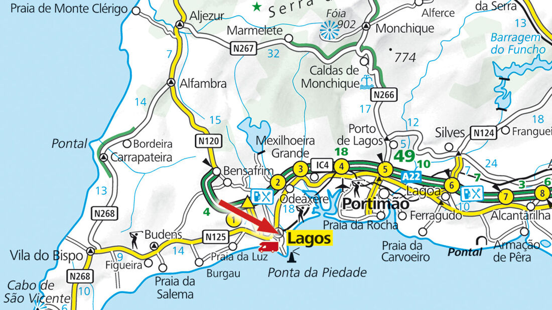 Karte Lagos