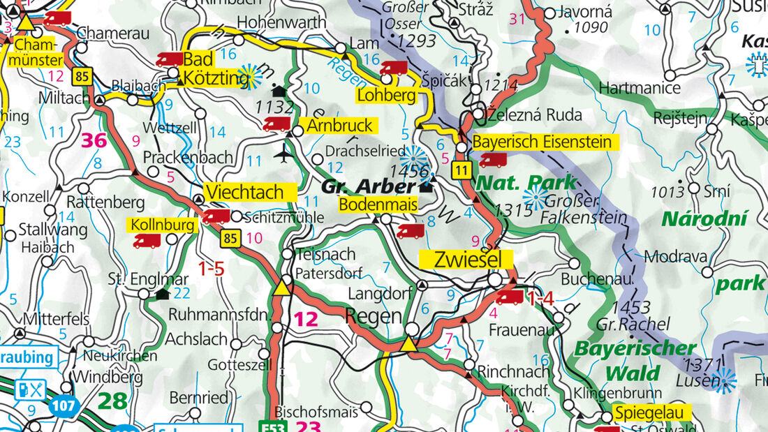 Karte Region Bodenmais