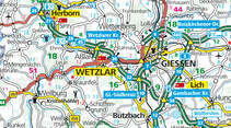 Karte Region Wetzlar