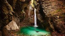 Kazjak-Wasserfall in Slowenien