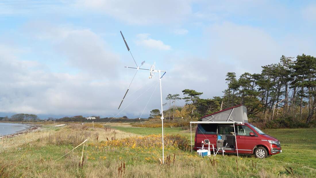 KiteX Wind Catcher Windturbine fürs Camping promobil