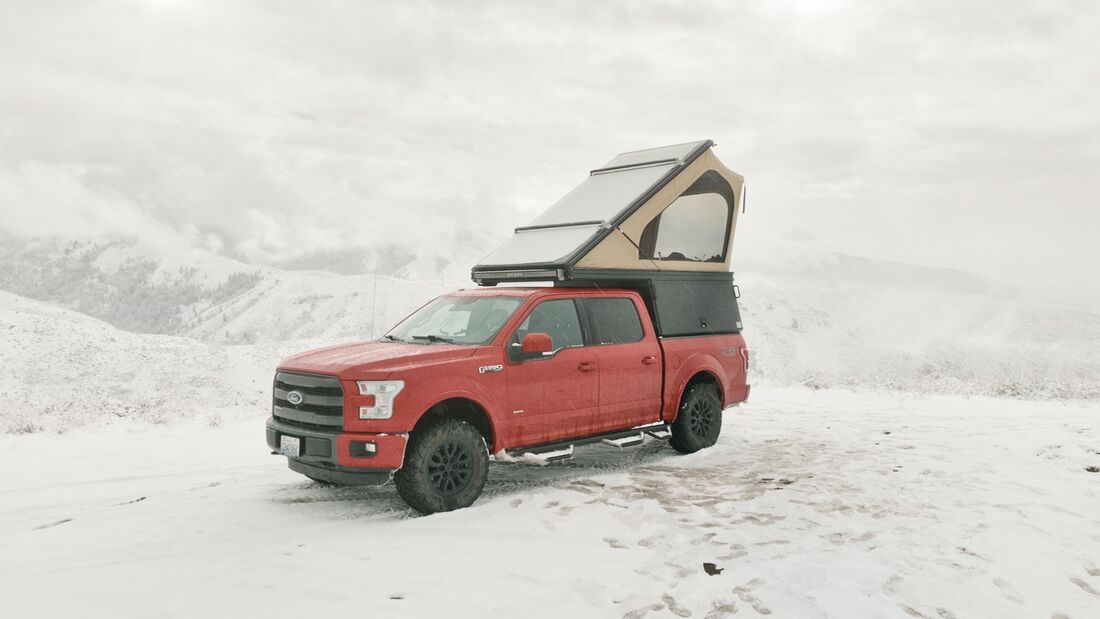 Lone Peak Camper (2023), Dachzelt, Schnee, Wintercamping
