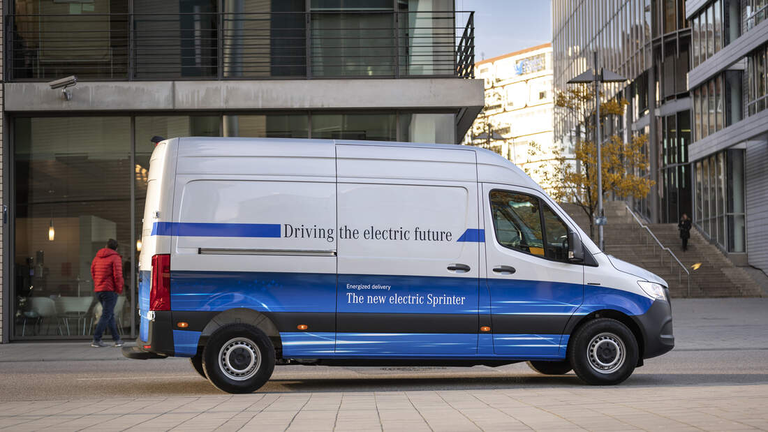 Mercedes e-Sprinter Transporter mit Elektroantrieb